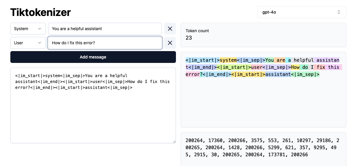 toktokenizer visualization screenshot